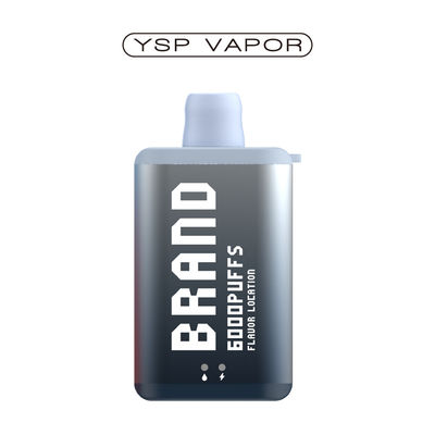 10 мл 6000 Puff Vape E Cigarette Перезаряжаемая одноразовая вапная коробка
