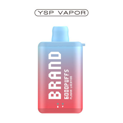 10 мл 6000 Puff Vape E Cigarette Перезаряжаемая одноразовая вапная коробка