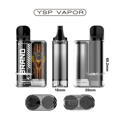 OEM 3ML Vape Pod System 800 Puffs Smart Vape Pen Без никотина